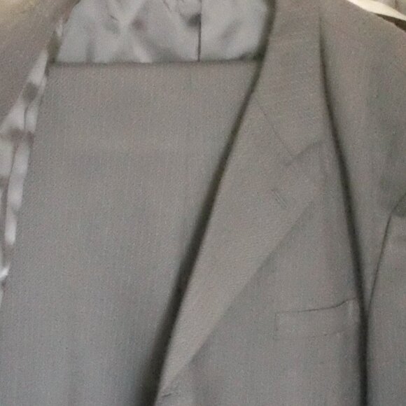 Enrico Gelini 52L Men’s Two Piece Black Pin Stripe Suit - Picture 5 of 9